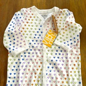 Roller Rabbit Infant Disco Heart Footie Pajamas 6/9 months